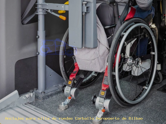 Anclaje silla de ruedas Carballo Aeropuerto de Bilbao
